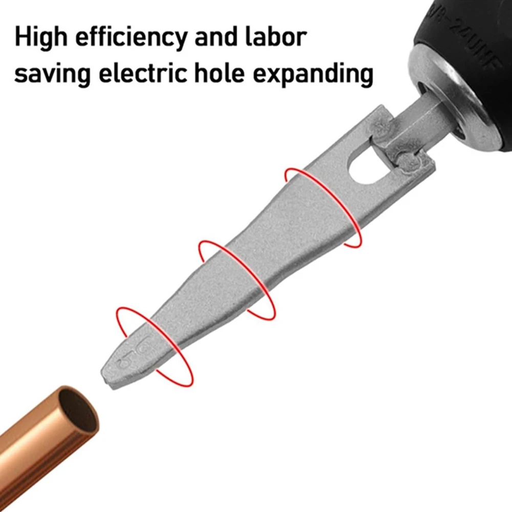 

1pc Tube Pipe Expander Copper Hex Shank Imperial Pipe Expander Tube Electric Drill Bit Flaring Tool for Air Conditione Kit
