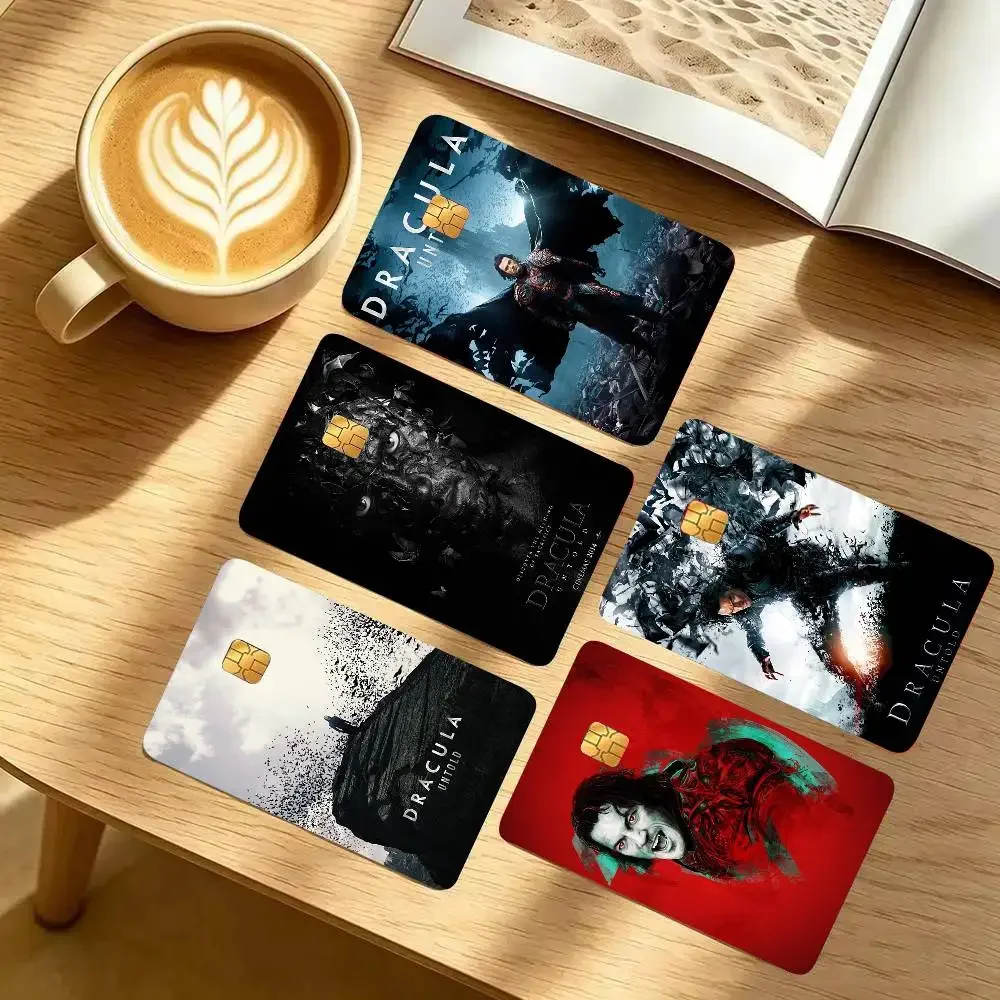D-Dracula Untold Fantasy Action Movie Credit Card Sticker Waterproof PVC Skin Cover For Debit Bank Card Removable Card Decal Wra