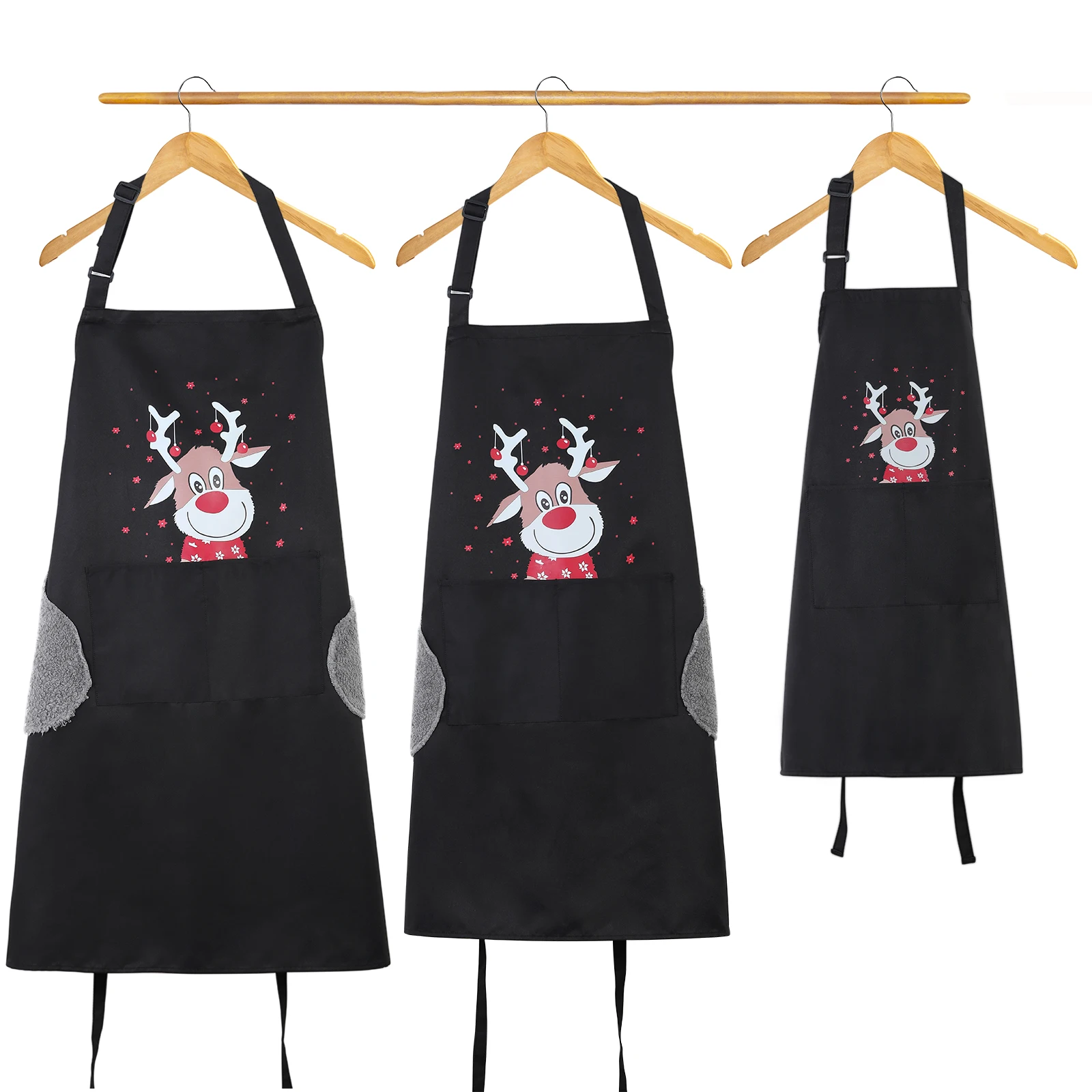 Adjustable Kitchen Apron For Woman Men Child Waiter Cafe Shop Hairdresser Aprons Oil-proof Waterproof Chef BBQ Cooking Aprons