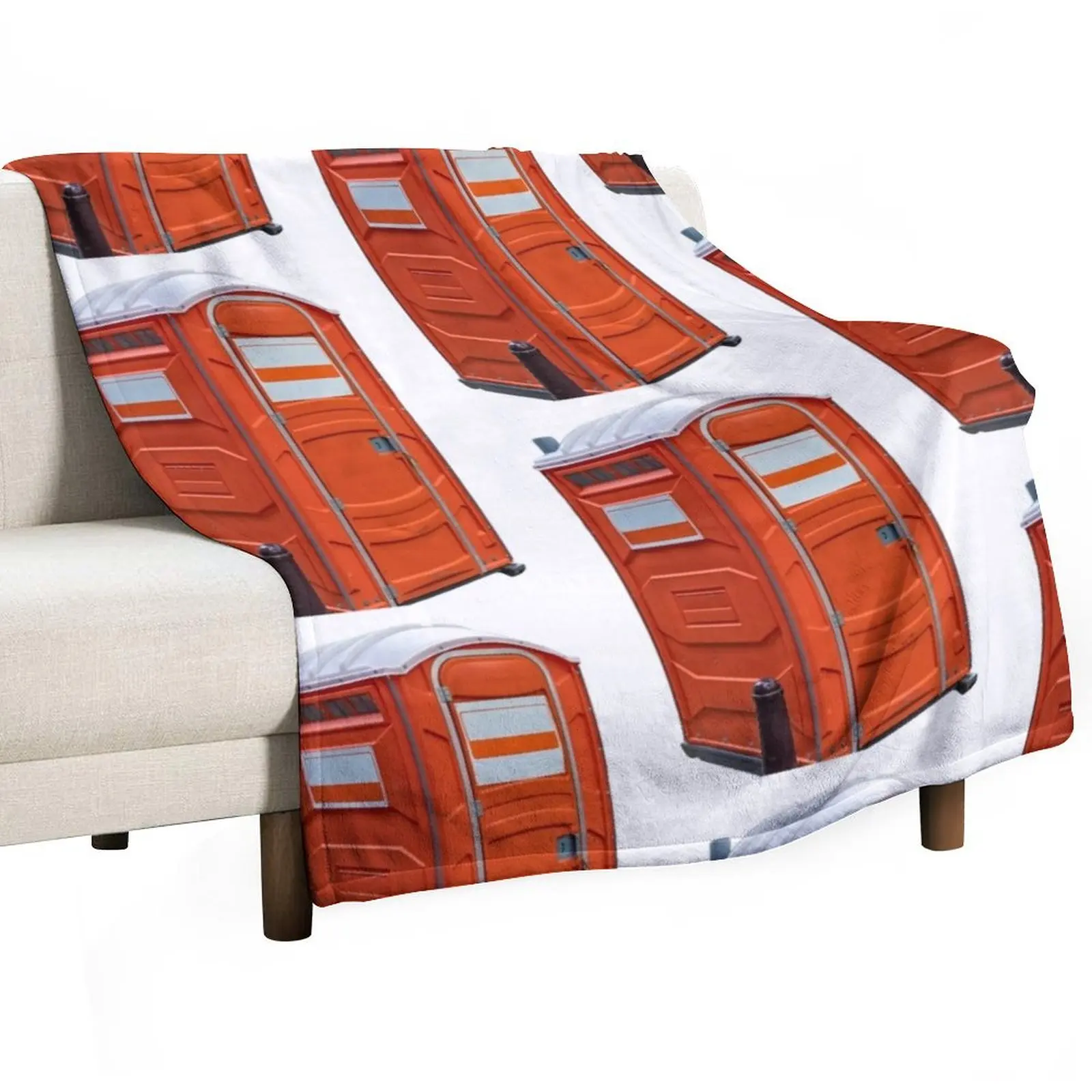 Porta-potty public restroom Throw Blanket blankets and throws halloween Flannels Luxury Brand Polar sofa bed Blankets