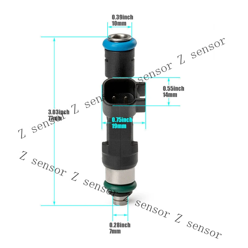 Z+ Set of 6 Fuel Injector For Jeep Dodge Wrangler Chrysler 3.3L 3.8L 0280158119