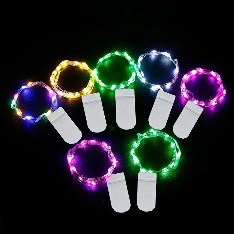 Imagem -02 - Iluminação Led Cordas Cadeia Baking Bolo Bouquet Decoração Lâmpada de Fio de Cobre Caixa de Presente Pequenas Luzes Coloridas 100 Pcs Lotes