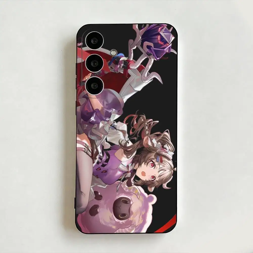 

Arknights Endfield Airdela Cute Phone Case For Samsung Galaxy A73,A72,A71,A70,A53,A52,A51，Black Shell ll