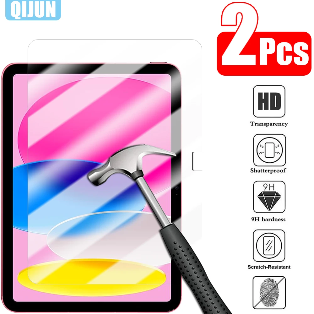 

Tablet Tempered glass film For Apple ipad 10.9" 2022 10th generacion Explosion proof scratch resistant 2 Pcs A2696 A2757 A2777