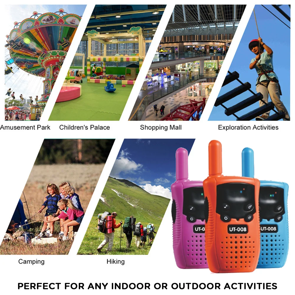 2PCS Mini Kids Walkie Talkie Handheld Transceiver Long Range Receiver Two Way Radio Walkie-Talkie Radio Comunicador Toys