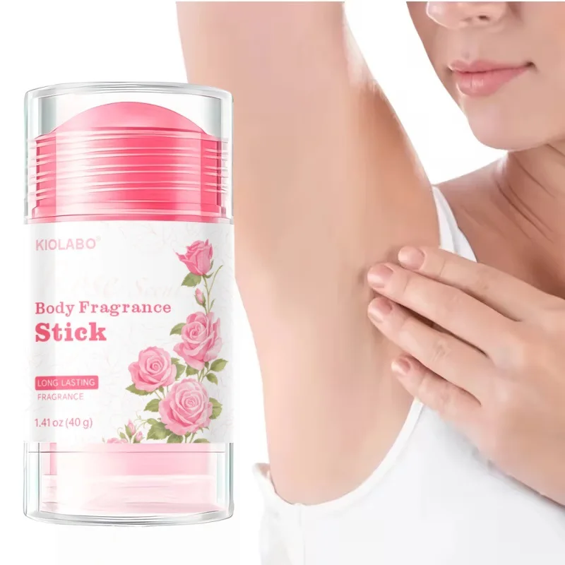 

KIOLABO Rose Fresh and Dry Deodorizing Cream eliminates hand and foot odor, leaving a refreshing and cool scent