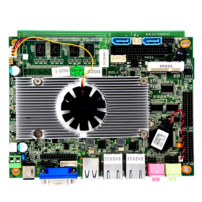 Car PC Motherboard Onboard 2GB DDR3 Ram N570/N550 Processor 2*1000M RJ45 LAN , 2*SATAII,8*USB 2.0,6*COM