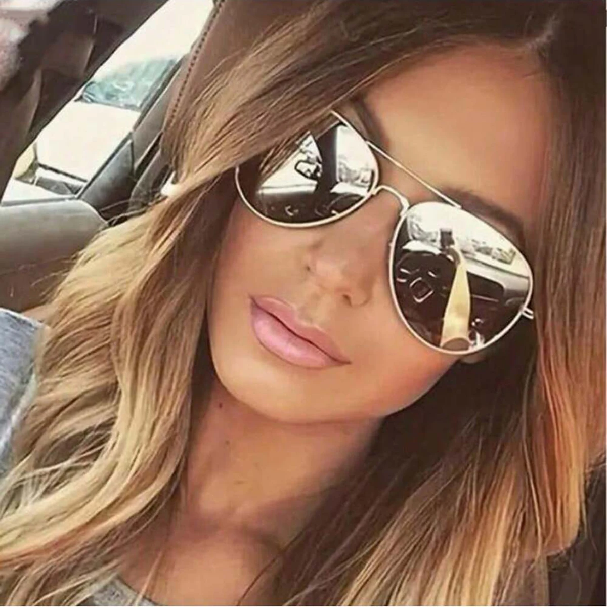 

1pc Unisex Trendy Fashion Square Retro Fashion Glasses Personality Metal Frame