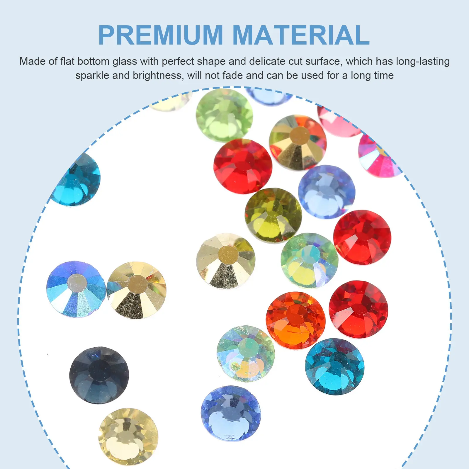 1 set di strass per nail art, lavorazione pregiata, per unghie, body art e artigianato fai da te, decorazioni per manicure con strass.