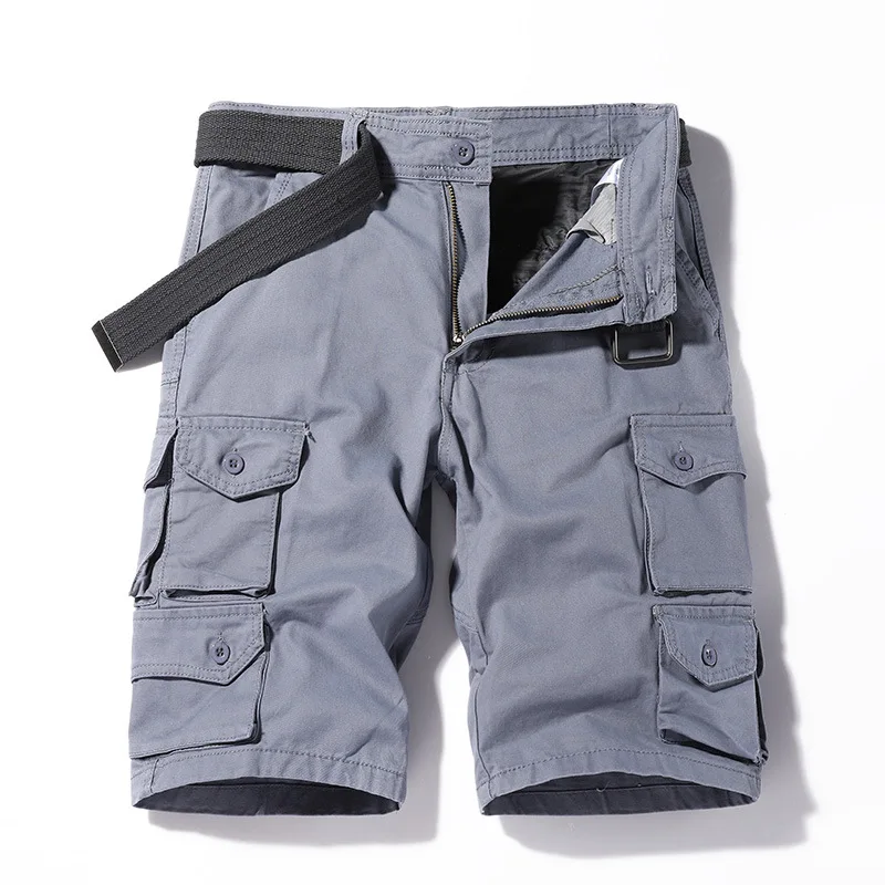 Pantaloncini Cargo classici da uomo estivi pantaloni Cargo da lavoro Casual con tasche Multiple di marca da uomo