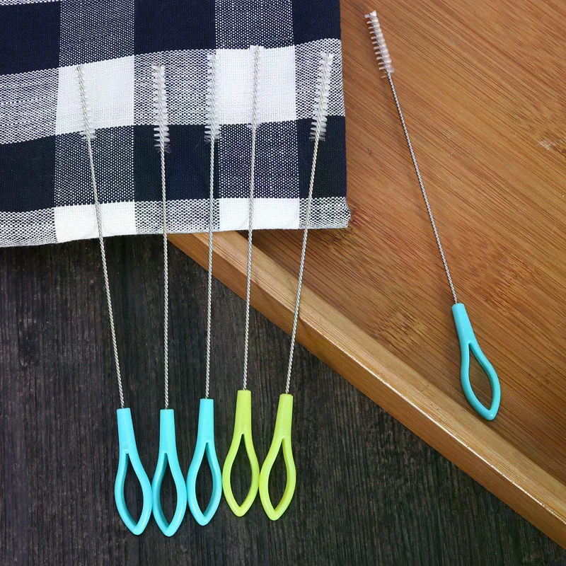 5Pcs Straw Cleaner Brush 7.7inch,Pipe Cleaners,Straw Brush For Sippy Cup,Water Bottle And Tubes, Drinking Straw Cleaning Brush
