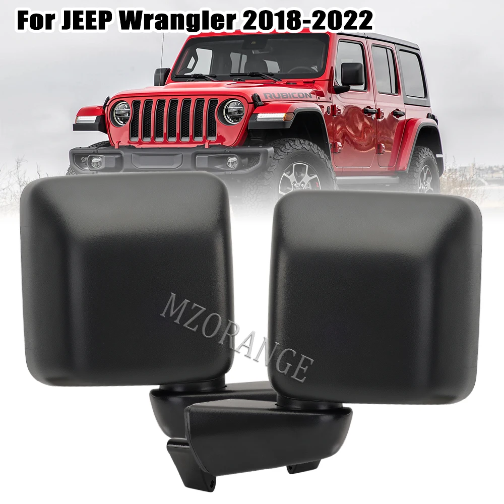 

Rearview Mirror Assembly for Jeep Wrangler 2018-2022 US Version Leather Grain Black 5 Line Car Side Accessories