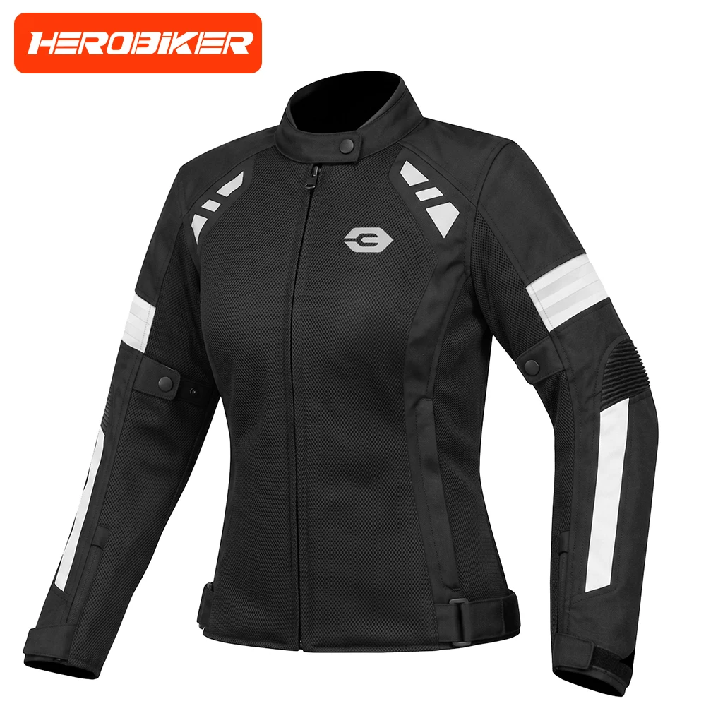 Motorcycle Jacket Women’s Breathable All-Season Motocross Riding Top Protective Armor For Outdoor Sport
