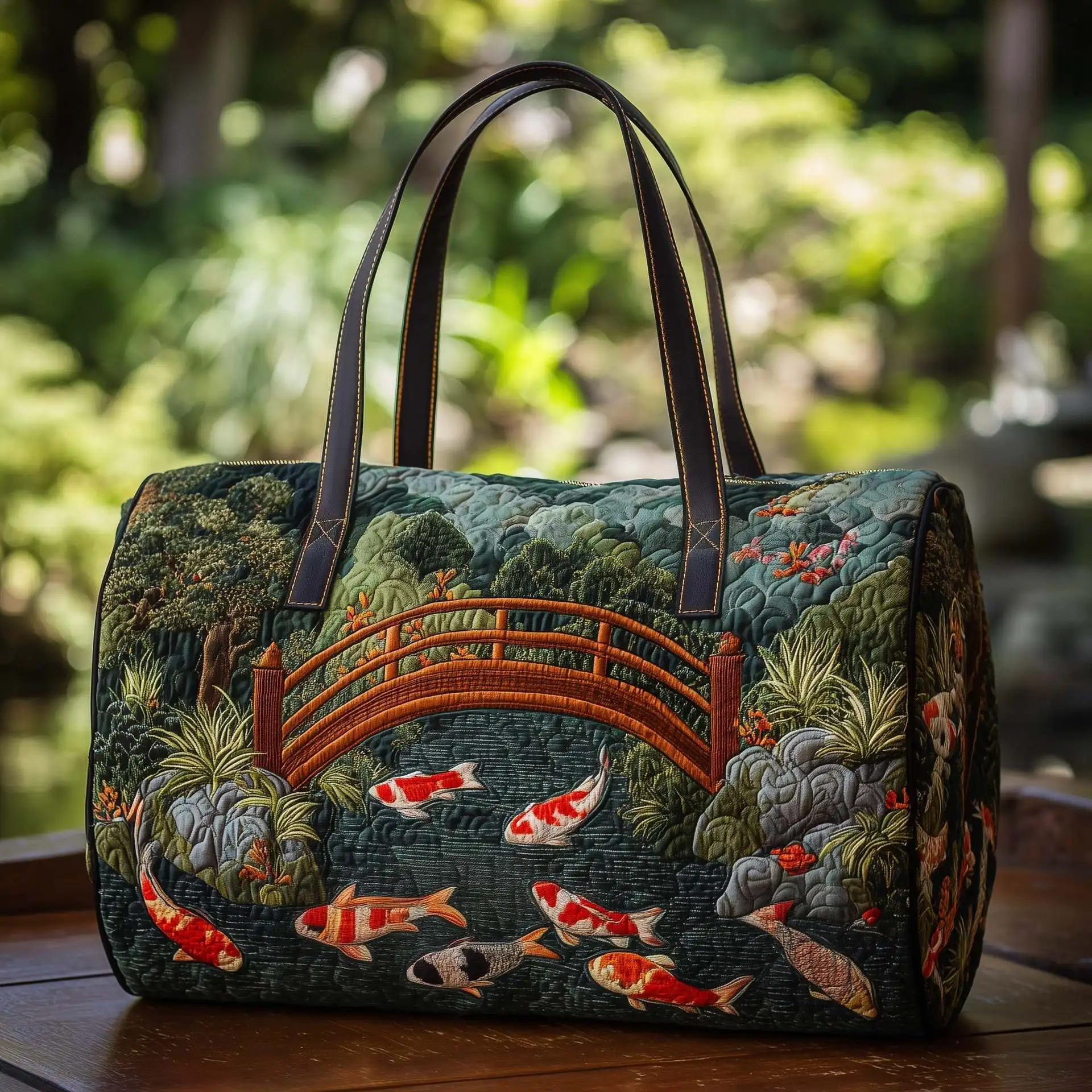 

3D Printed Quilted Bags japanese style Personalized Gifts Bags Handbag Tote Bag Custom Training Travel Bag Beach Hiking Camping