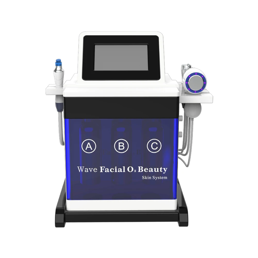 

5 In 1 Water Dermabrasion Oxygen Facial Machine Bio Skin Tightening Hydradermabrasion Machine With Upgraded Ice Hammer Handle