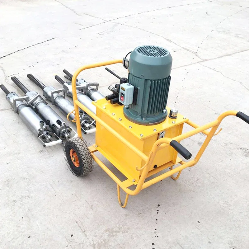 Portable Efficient Working Pneumatic Hydraulic Stone Blasting Machine Rock Splitter Machine Wedge Rock Breaking For Sale