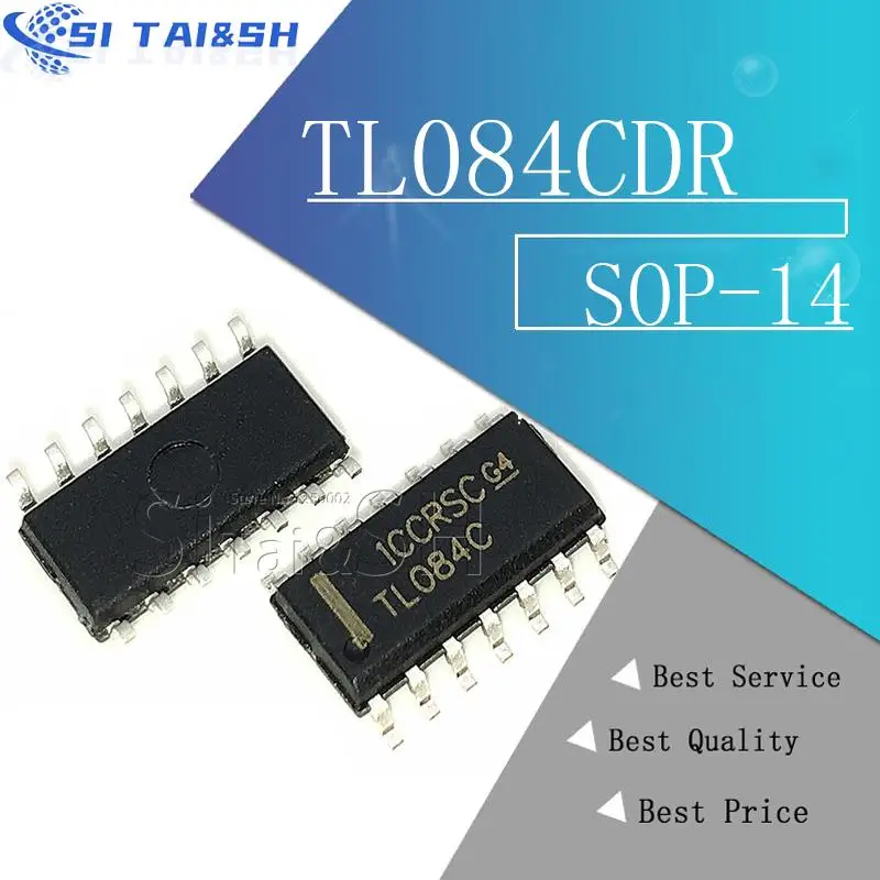 10pcs/lot TL084CDR TL084C TL084 SMD SOP-14 Quad Operational Amplifier new original