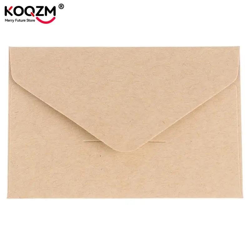 20pcs/set Classical Kraft Blank Mini Paper Window Envelopes Wedding Invitation Envelope Gift Envelope