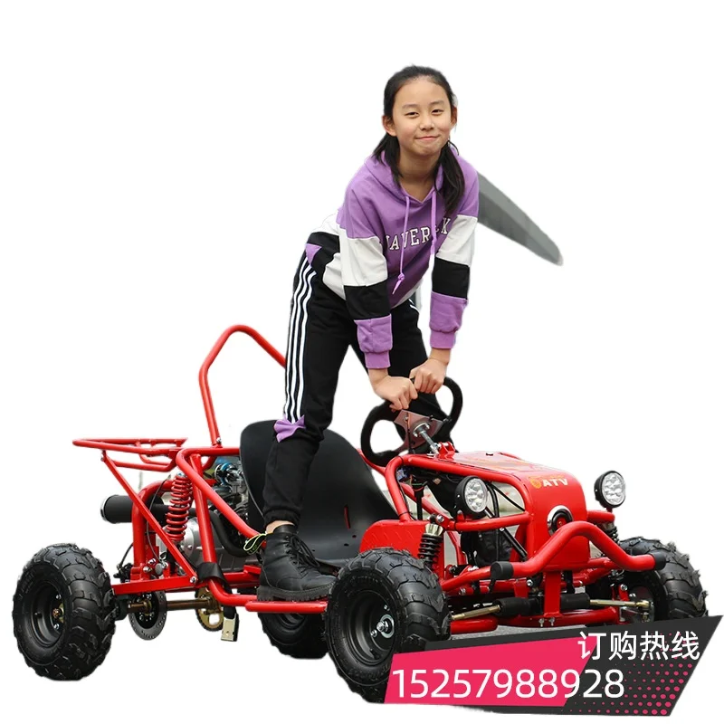 125cc Kart Gasoline Version Off-road Motorcycle Children's Beach Car Racing Racing All-terrain Vehicle Scenic Area Vehicle