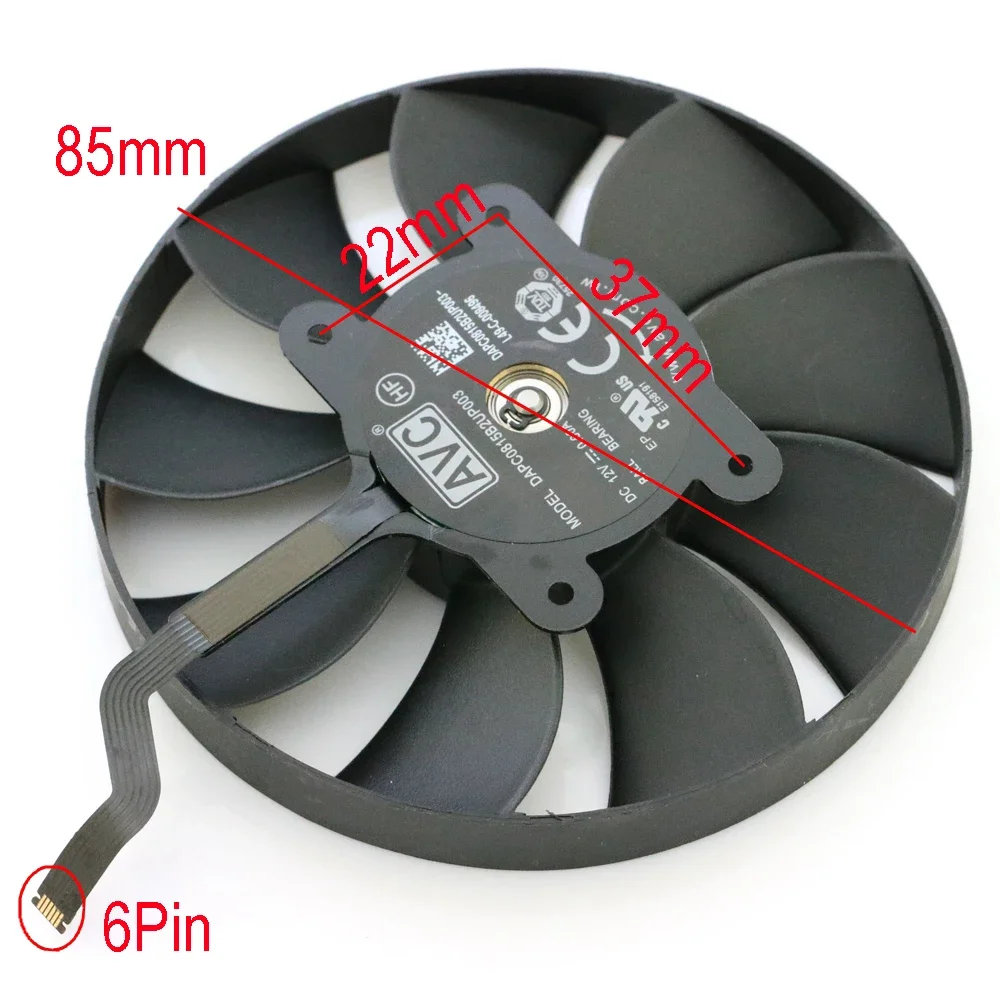 DAPC0815B2UP003 85mm 12V 0.6AMP For NVIDIA GeForce Graphics Video Card VGA Fan