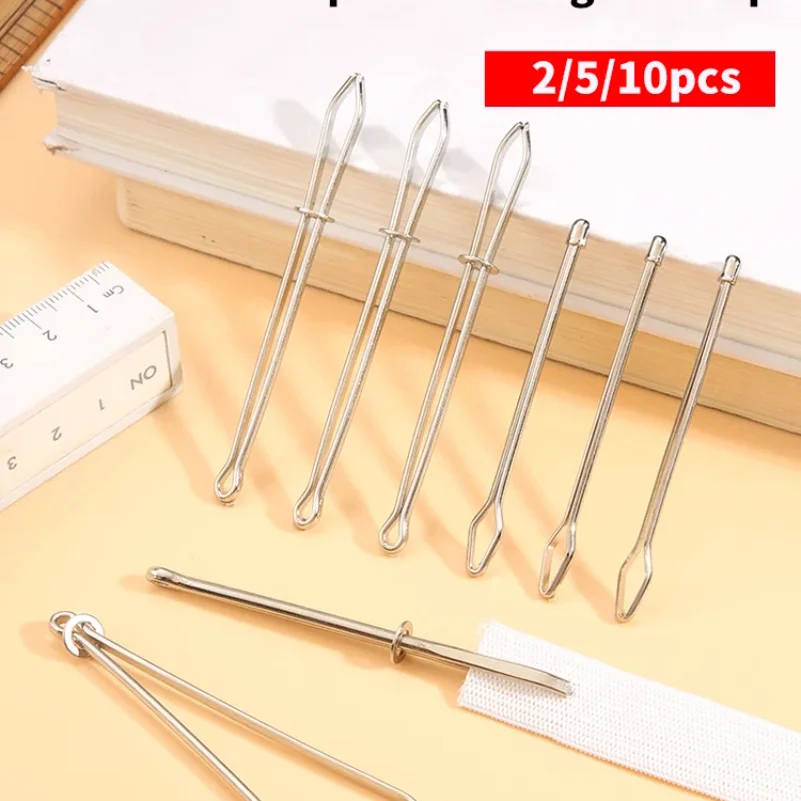 2/3/5/10pcsElastic clamp belt threading artifact trouser belt needle guide sewing DIY household artifact elastic belt threading
