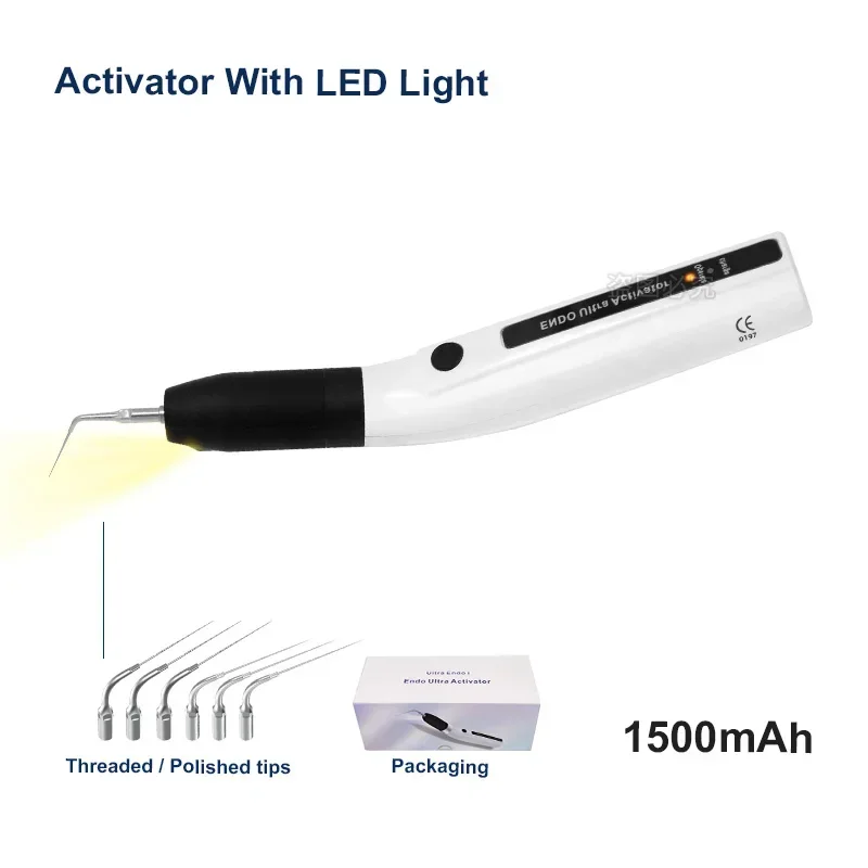 Dentals Endos Activators With LED Light Sonics Irrigators Tips For Dentals Instruments Root Canals Endodontics Tools