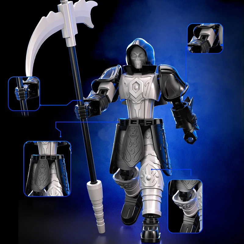 Death God Sickle Messenger Multi-Jointed Movable Shapeshift Robot 3D Printed Mannequin Dummy Titan 13 Action Figure Kids Toys