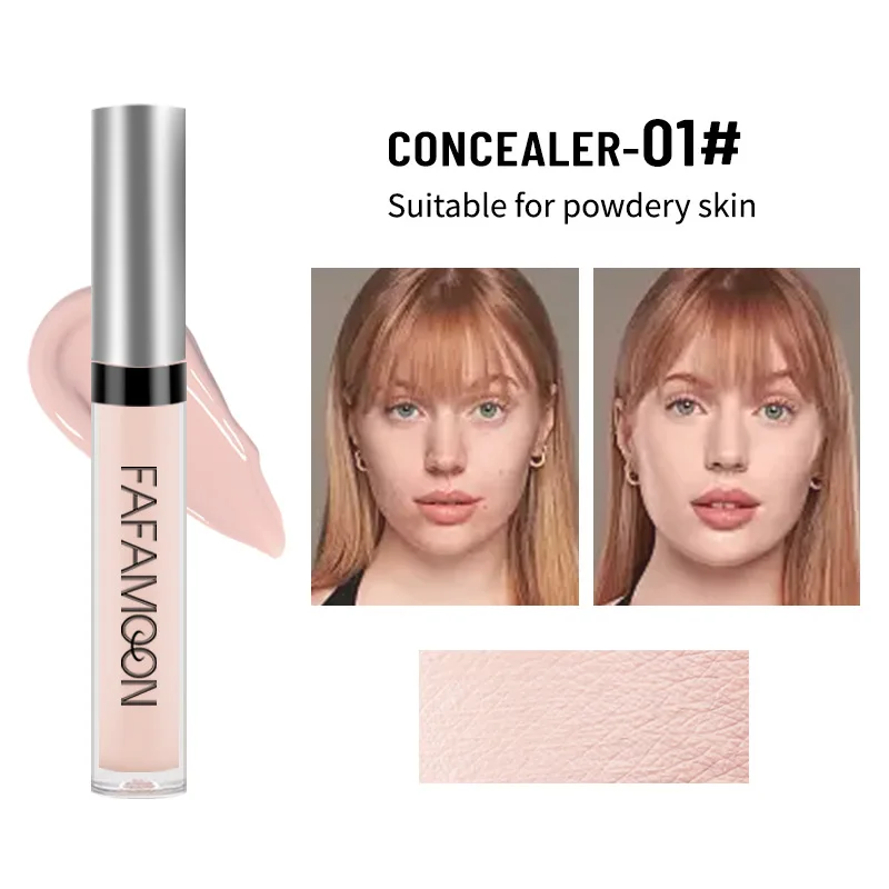 8 cores corretivo líquido fundação corrector anti círculo escuro sardas à prova dwaterproof água duradoura poros invisíveis corretivo 2.5ml