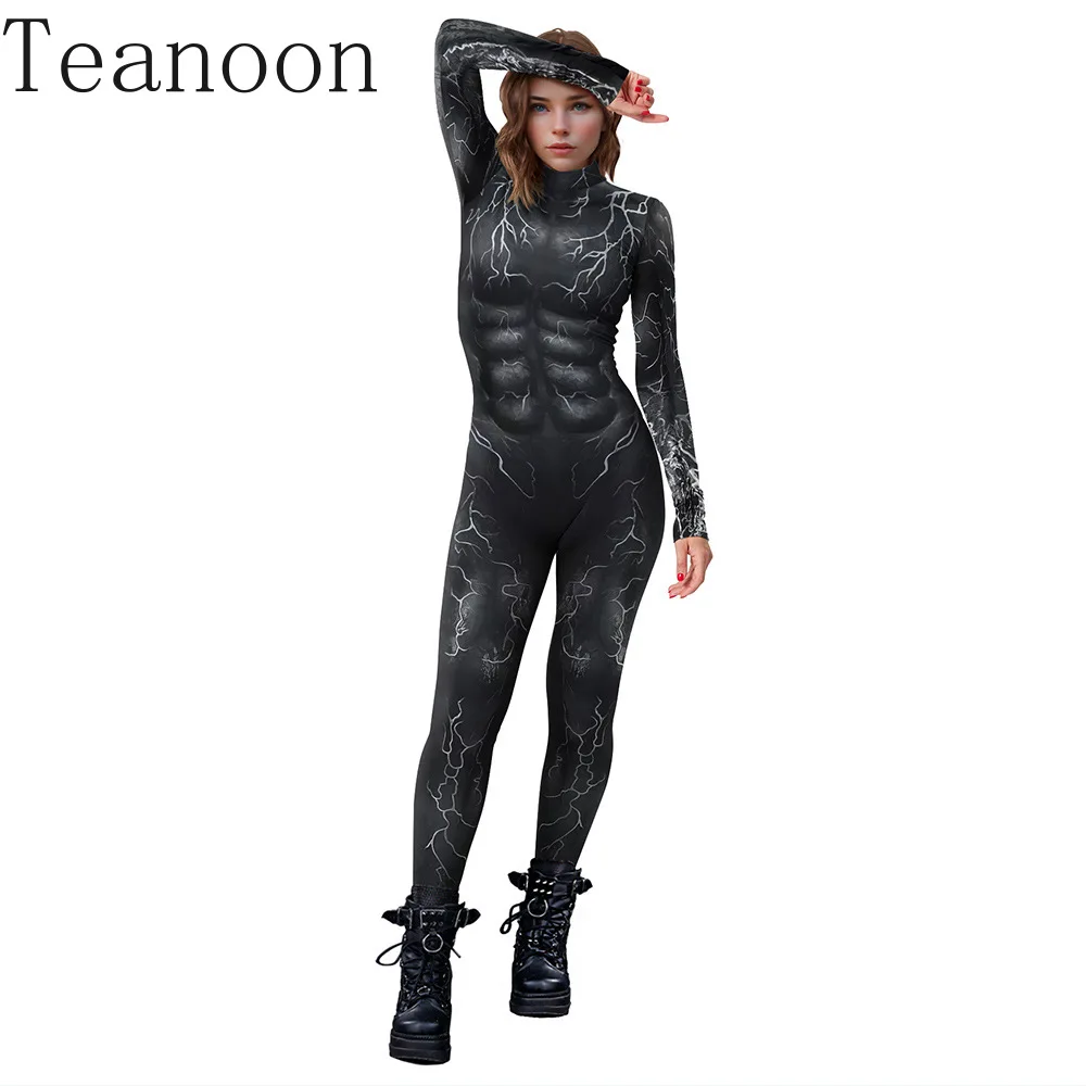 New Movie Costume Romper Adults Kids Superhero Bodysuit Zentai Second Skin Party Jumpsui THorror Headsuit Tights Play Costume