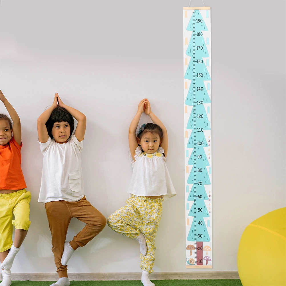 

2pcs Height Ruler Kids Growth Chart Wall Mount Non-woven Fabric Measurement Child Height Decor Toddler