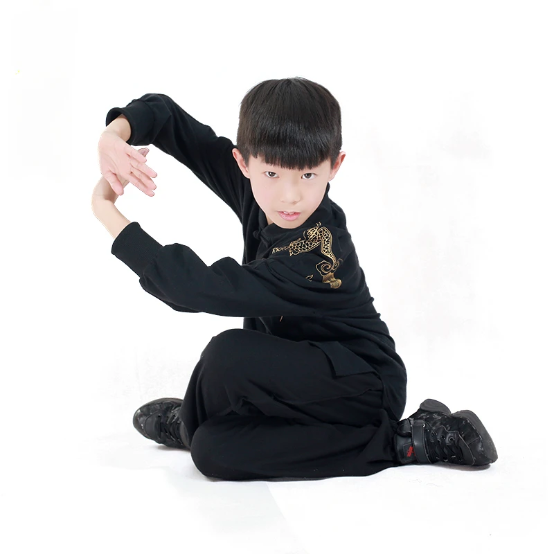 spring new children's martial arts training uniform training uniform boys' martial arts performance uniform