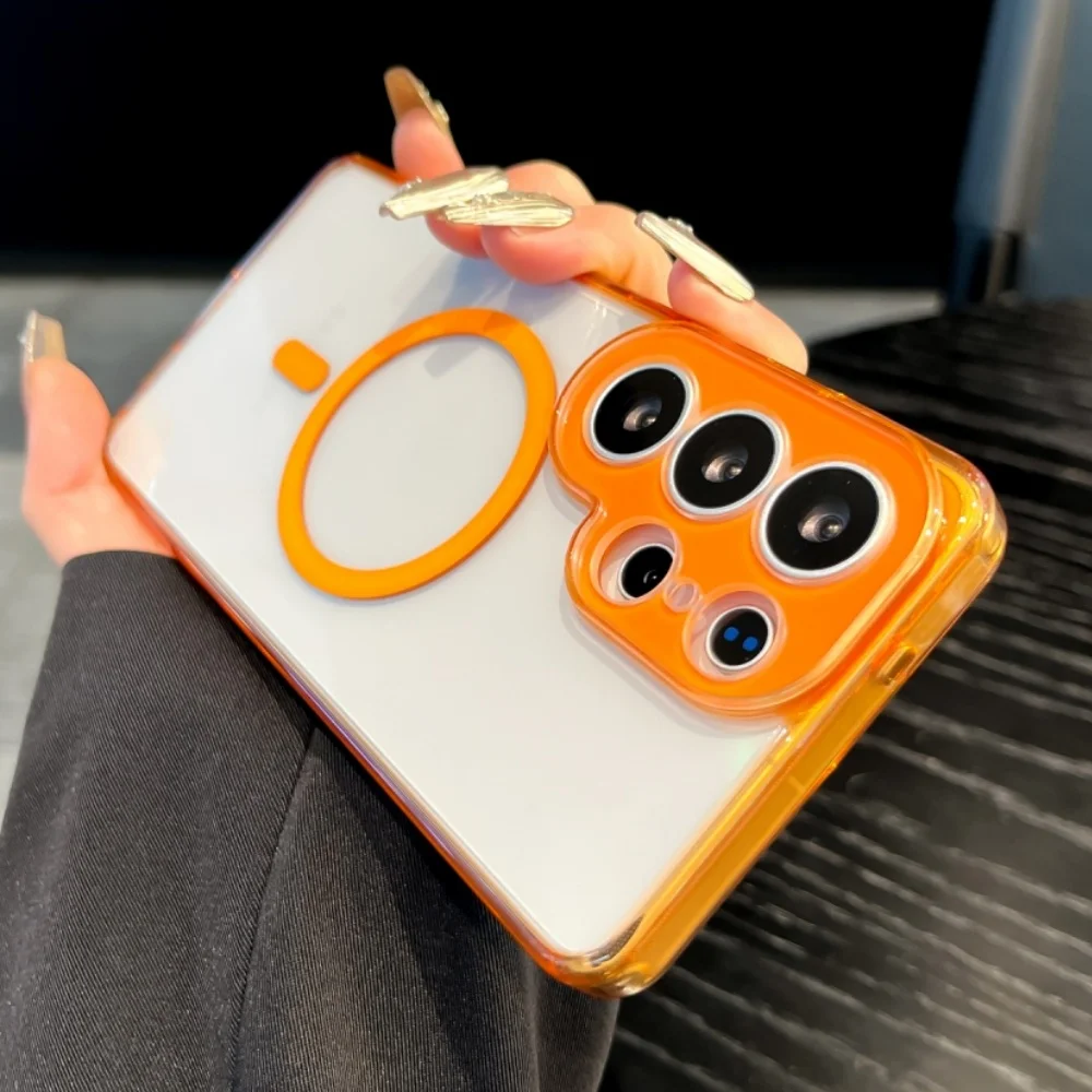 Crystal Clear for Magsafe Camera Lens Protection Phone Case For Samsung S26 Ultra S26 Magnetic Ultra Thin Shockproof Armor Cover