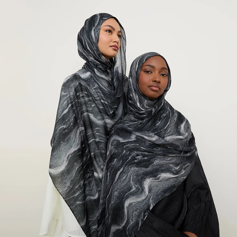 2025 مسلم جيرسي الحجاب وشاح لينة الصلبة شالات الحجاب foulard فام musulman الإسلام العربية التفاف رئيس عمامة للنساء الأوشحة #2