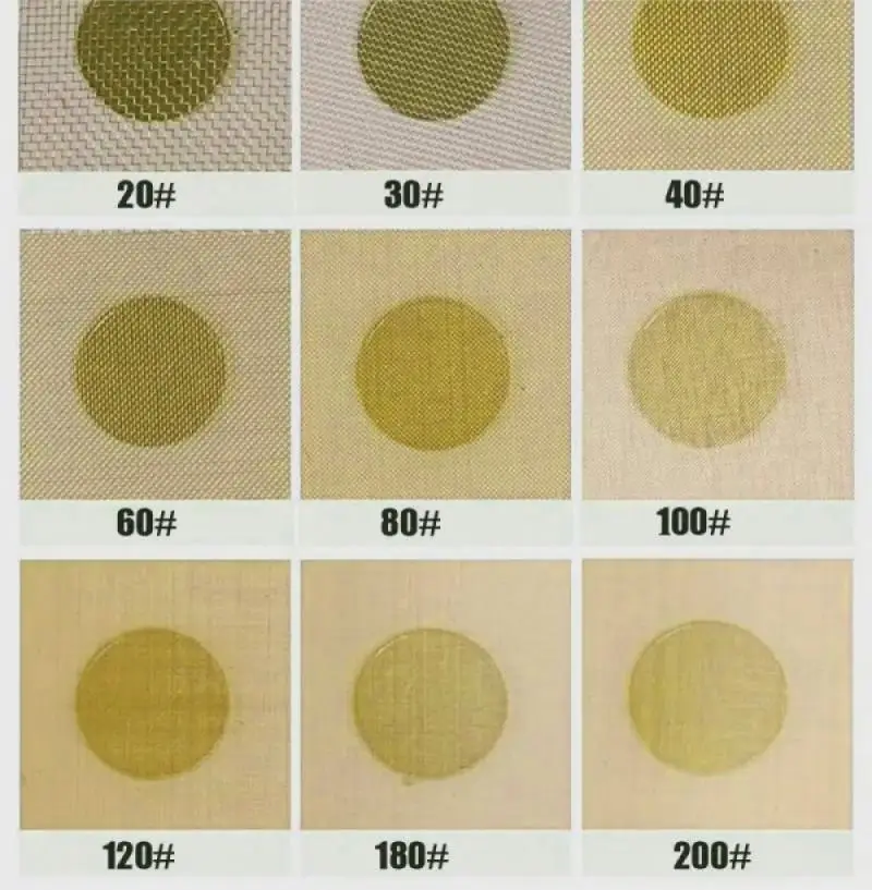 20-200Mesh Brass Woven Wire Metal Mesh Shielding Fabrics Mesh Copper Wire Filter Net Non-magnetic Signal Screen Tool