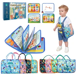 TUNJILOOL Montessori Busy Board Toys para Crianças, Paróquia de Aprendizagem Pré-Escolar, Brinquedos Educativos para Meninos e Meninas, Presentes