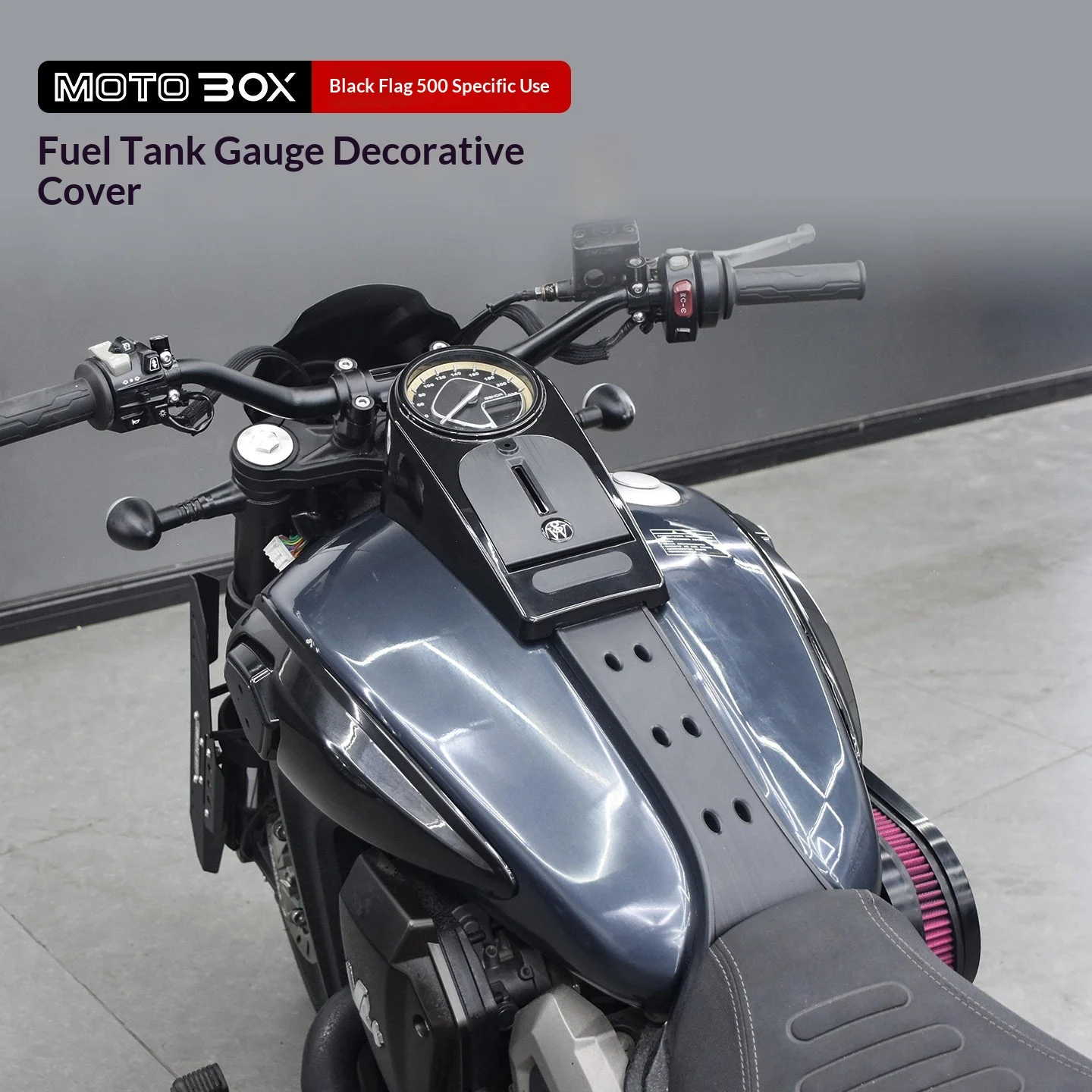 【Premium】For Benda Black Flag 500 Modified Fuel Tank Instrument Cover – Retro-style Decorative Covers for Left and Right Sides,