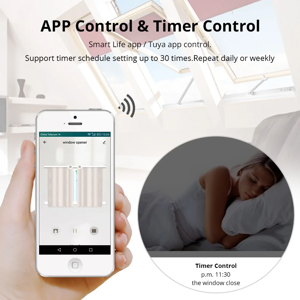Imagem -03 - Blindsmart-tuya Zigbee Abridor de Janelas Motorizado Corrente Elétrica Smart Life App Smartthings Alexa Google Home Control 110v 240v