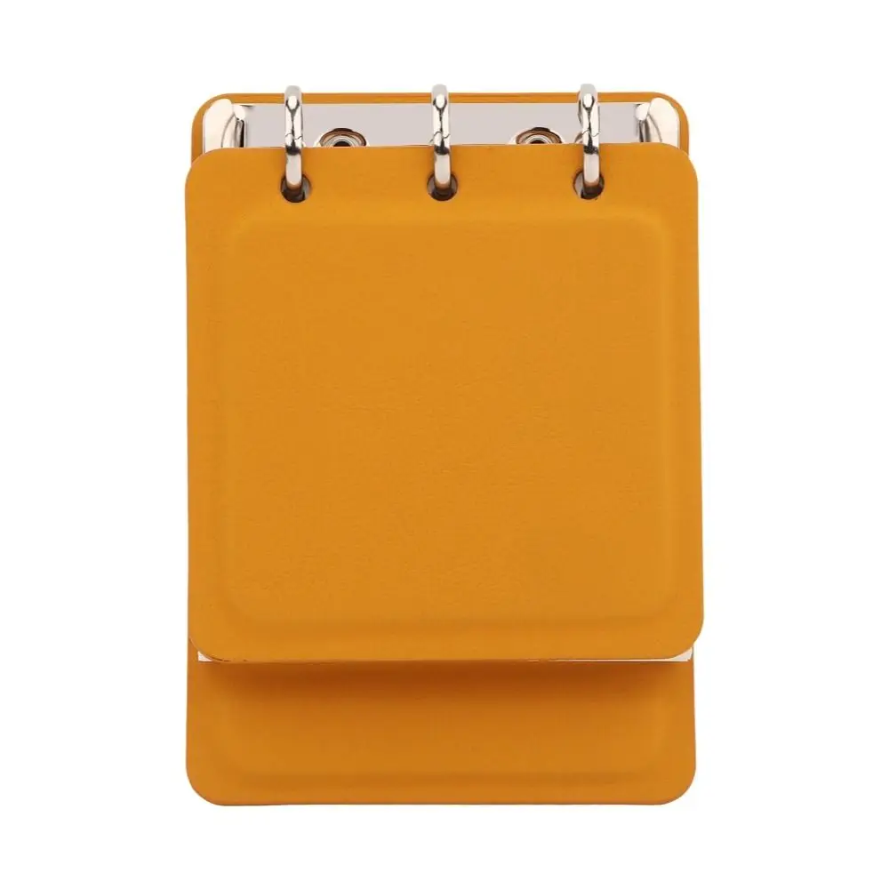 Stylish Portable Notebook Simple Leather Compact Pocket Notebook Multi Functional Convenient A7 Note Book For Stamp Collection