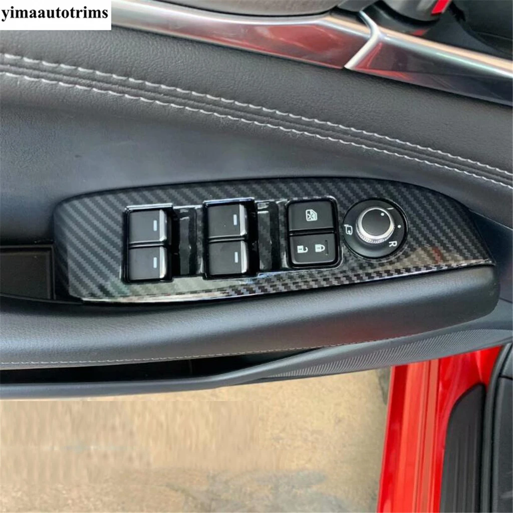 

Wheel Gear Box Panel Handle Bowl Window Lift Front Fog Lamp Cover Trim For Mazda 6 2019 - 2024 Carbon Fiber Accessories Interior