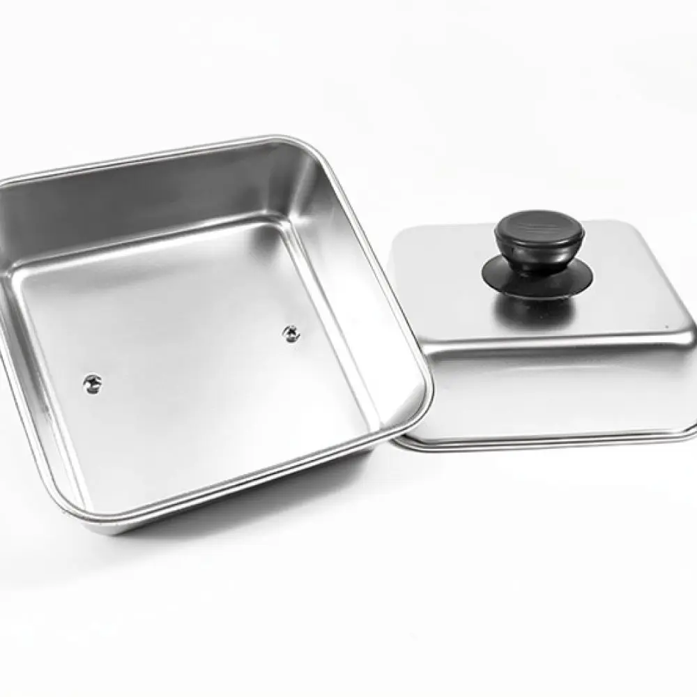 Heat Concentrating Square Basting Cover 304 Stainless Steel Melting Dome For Steak Burger Griddle Kitchen Lid