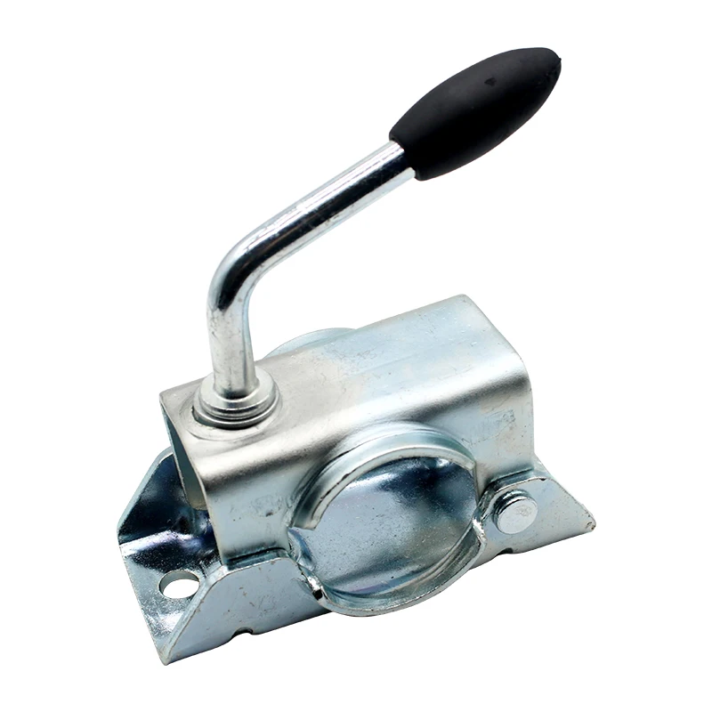 Europe Type Top Wind Trailer Jack Jockey Wheel RV Stand With Clamp 48MM Tube CAP 150KG Caravan Accessories Camper Parts