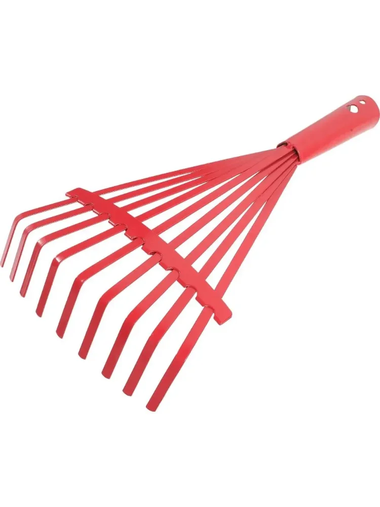 High-carbon Steel Rake Leaf Rake Fallen Leaves Rake Garden Lawn And Yard Metal Rake Farm equipment Tools