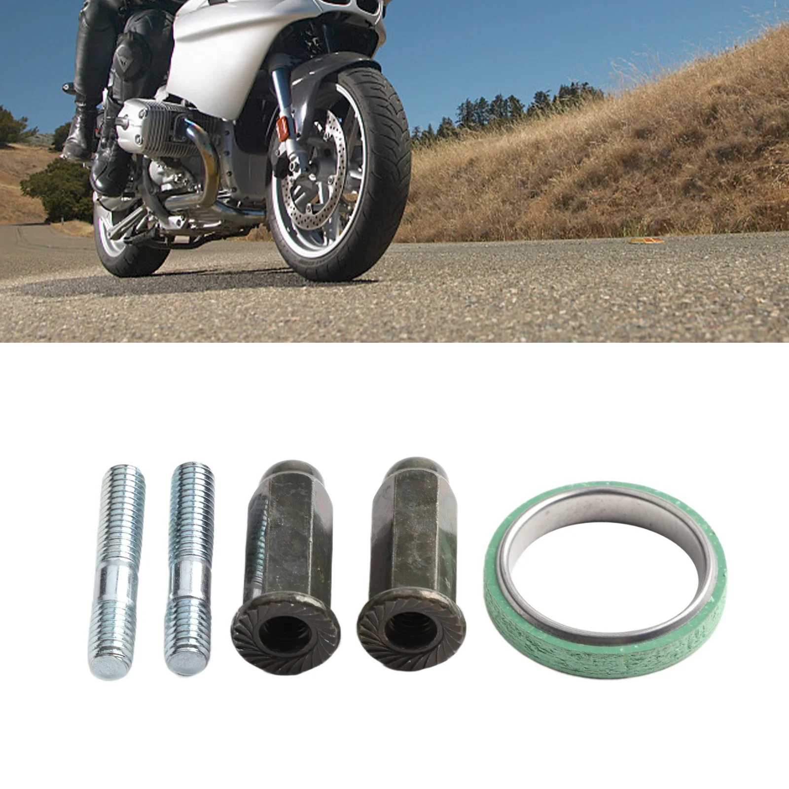 Exhaust Gasket Kit Scooter Exhaust Screw Kit High Universality Fitment Lightweight Kit Easy Installation For 50cc 125cc 150cc