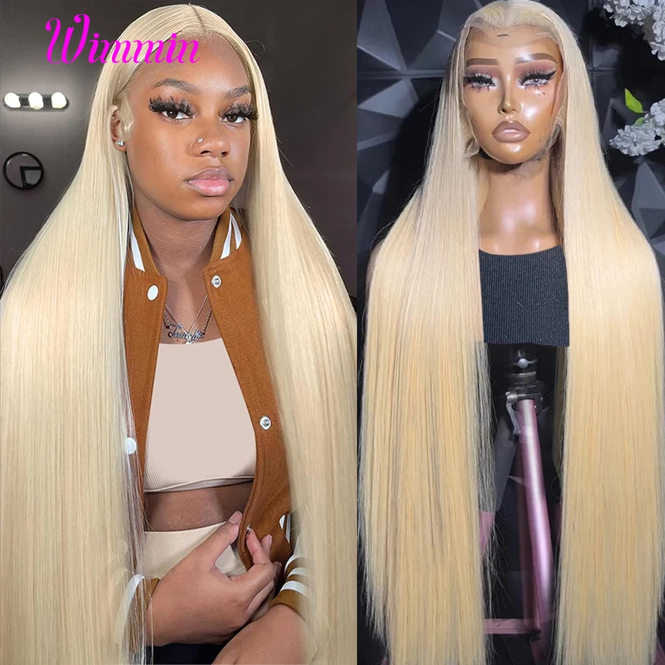

Blonde 613 Lace Front Wig Human Hair 5x5 HD Lace Closure Wigs Brazilian Straight Hair 6x6 HD Closure Wigs Pre Plucked Wimmin