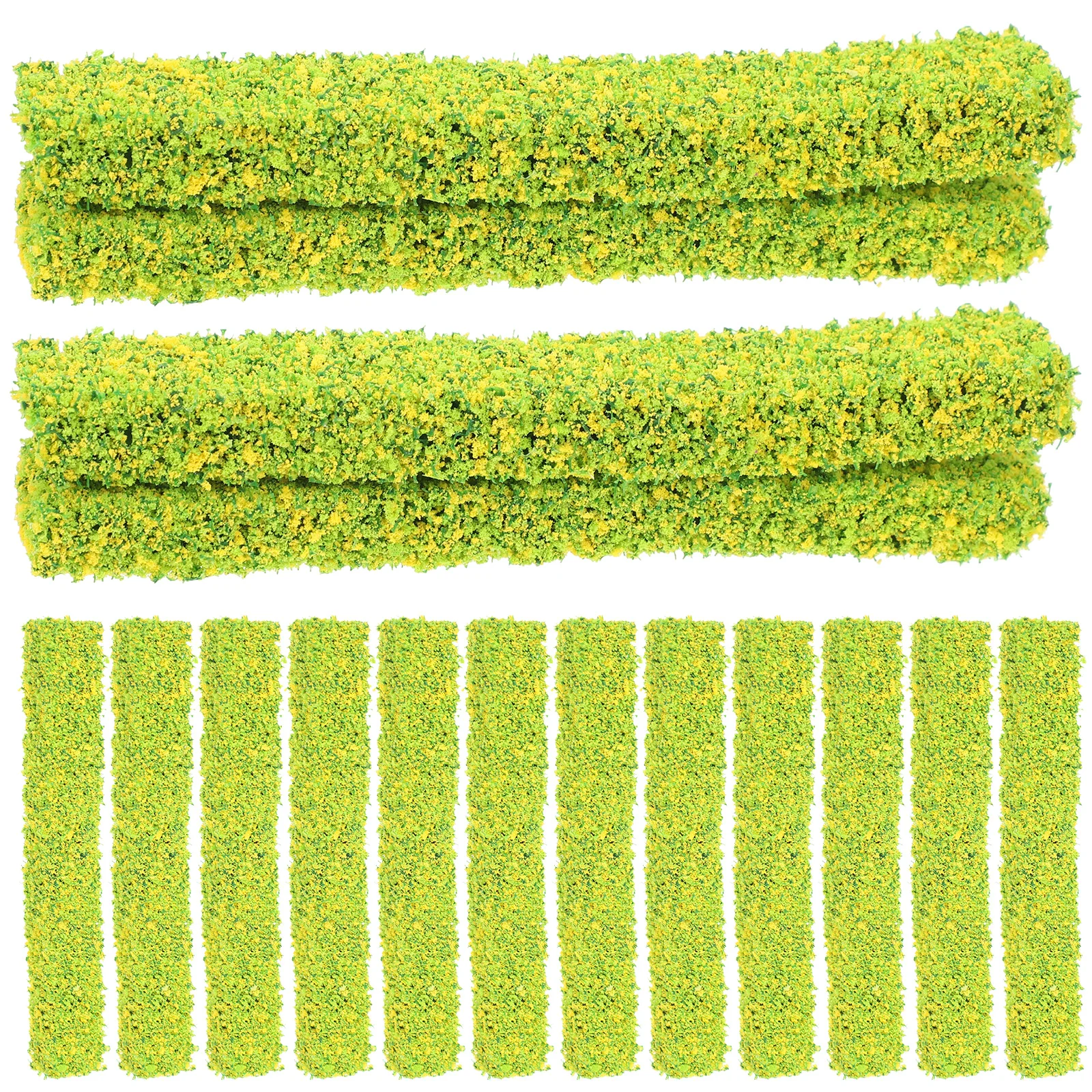 

20pcs Simulation Flower Cluster Decor Miniature Model Plants for Train Architecture Sand Table Scene Bright Color Photo Props