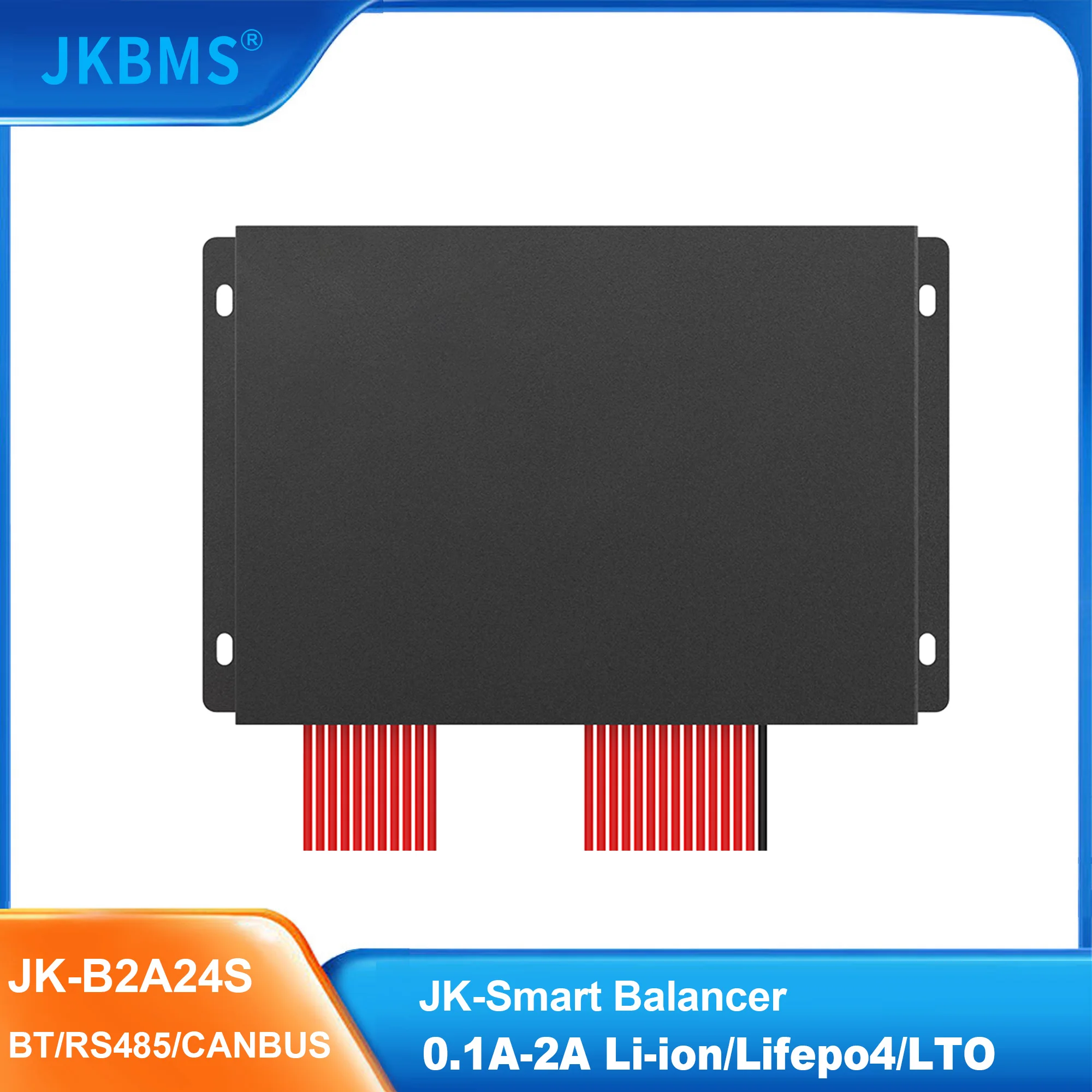 JK Balancer 2A Balance Active Equalizer Bluetooth 8S 13S 16S 24S Li-Ion Lifepo4 Lto Battery Smart Bms 16s Balance Board