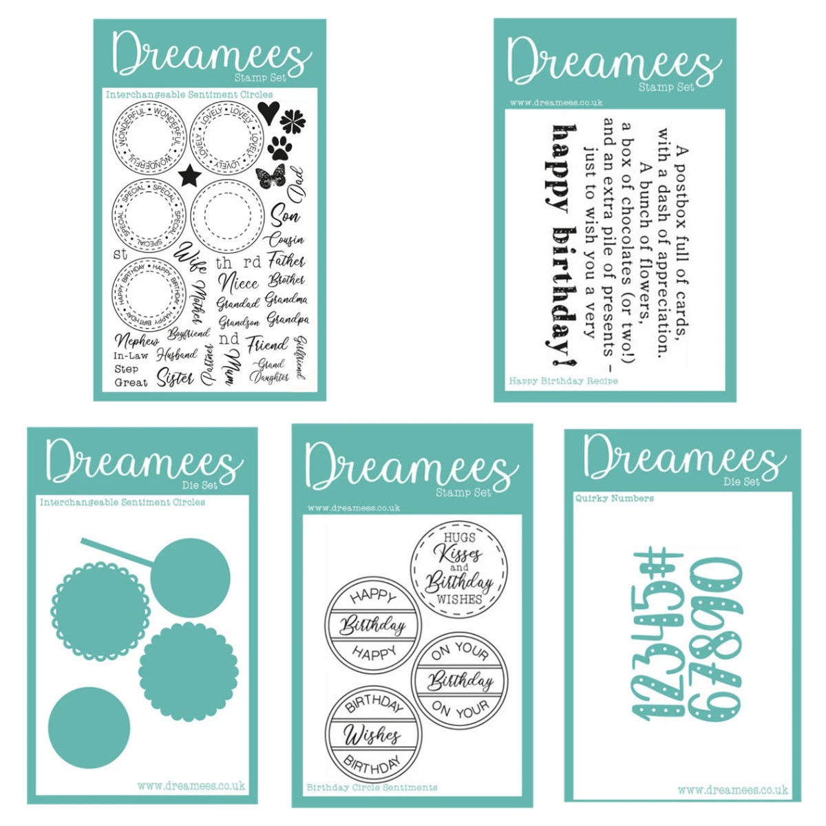 2026 Interchangeable Circle Sentiments Stamps and Metal Cutting Dies Sets for DIY Craft Making Card Scrapbook Decoration Molds
