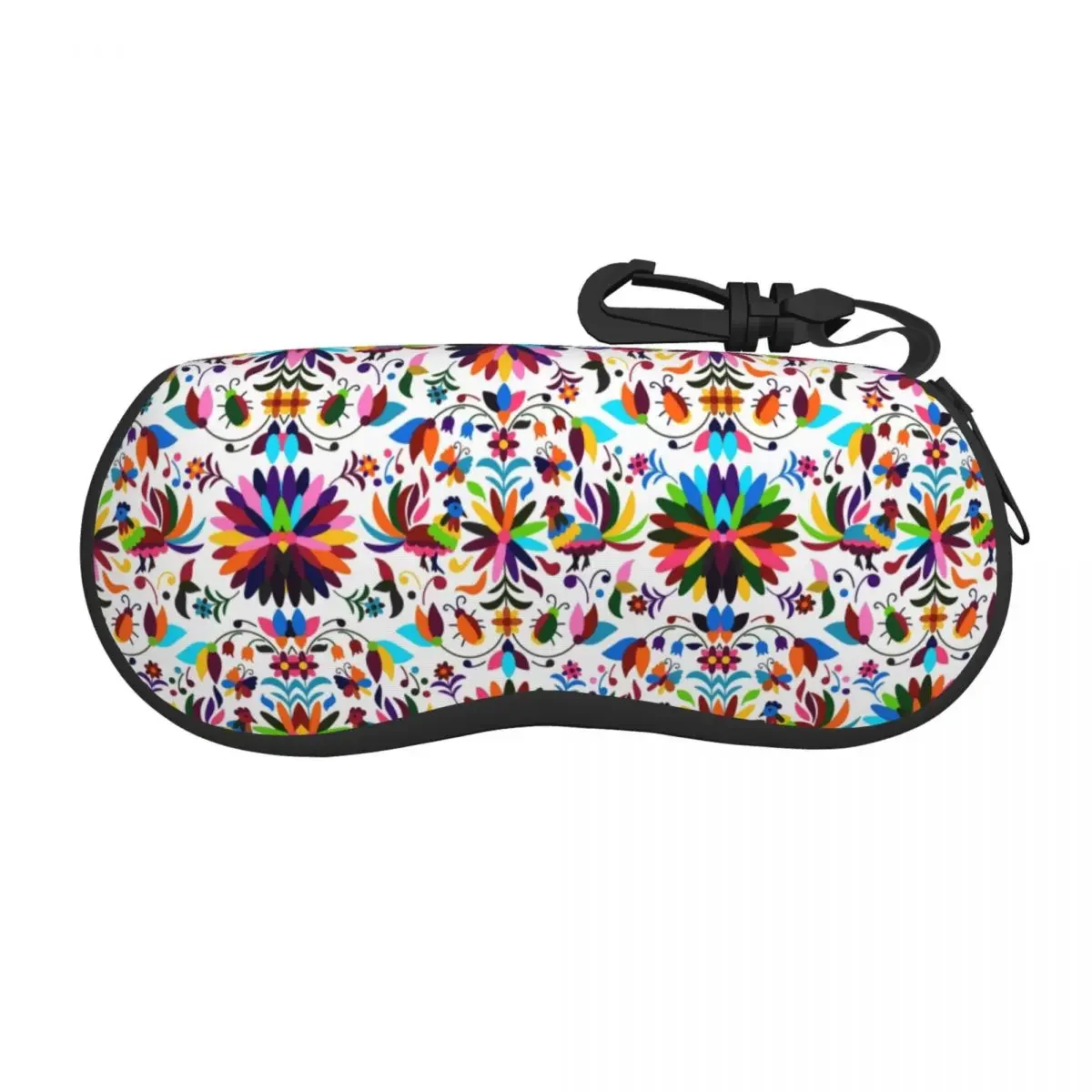 

Mexican Birds Floral Shell Eyeglasses Protector Cases Fashion Sunglass Case Folk Flowers Art Glasses Bag