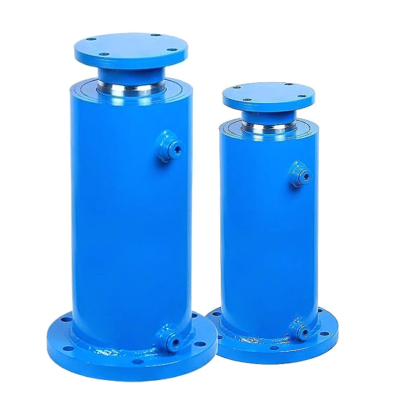 

160 flange cylinder bidirectional hydraulic cylinder heavy duty 30T40 T baler oil top custom manual electromagnetic pump station