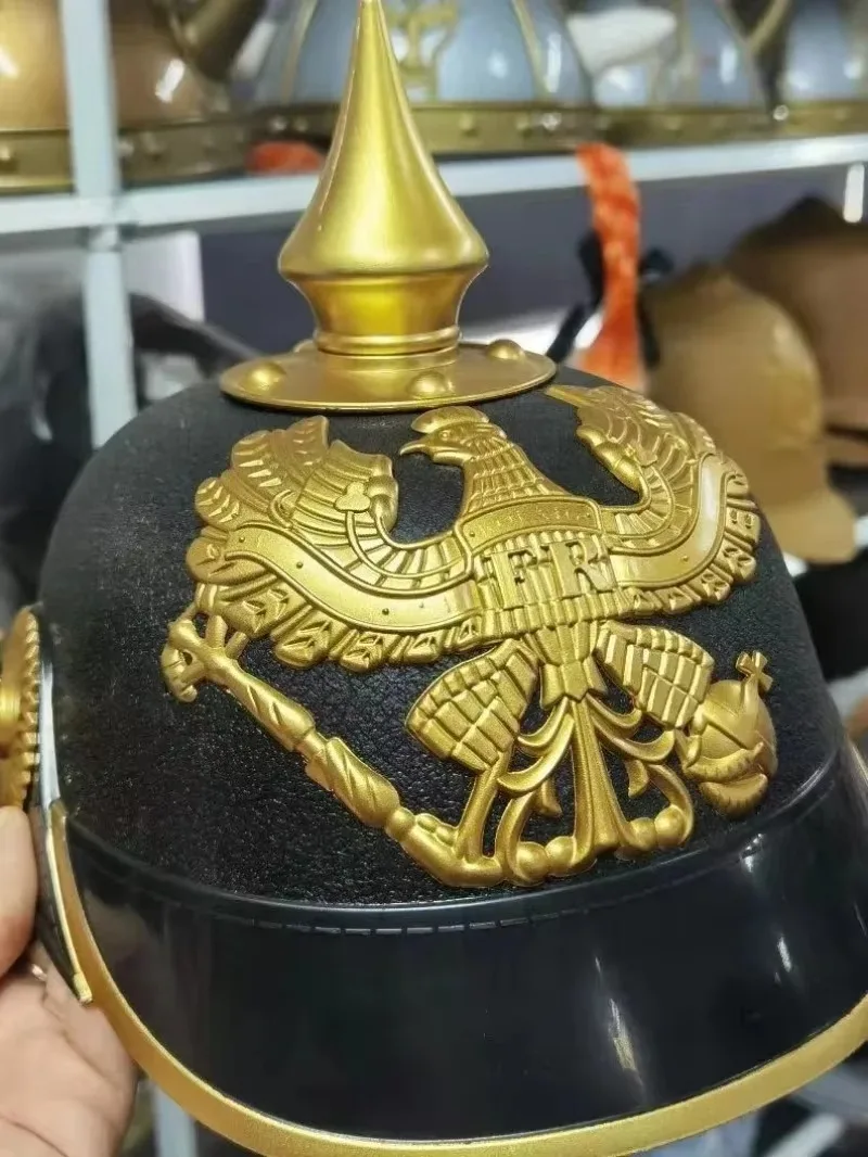 Chapéu pontiagudo de oficial alemão medieval, capacete requintado, adereço de dramatização, presente para reconstituição histórica